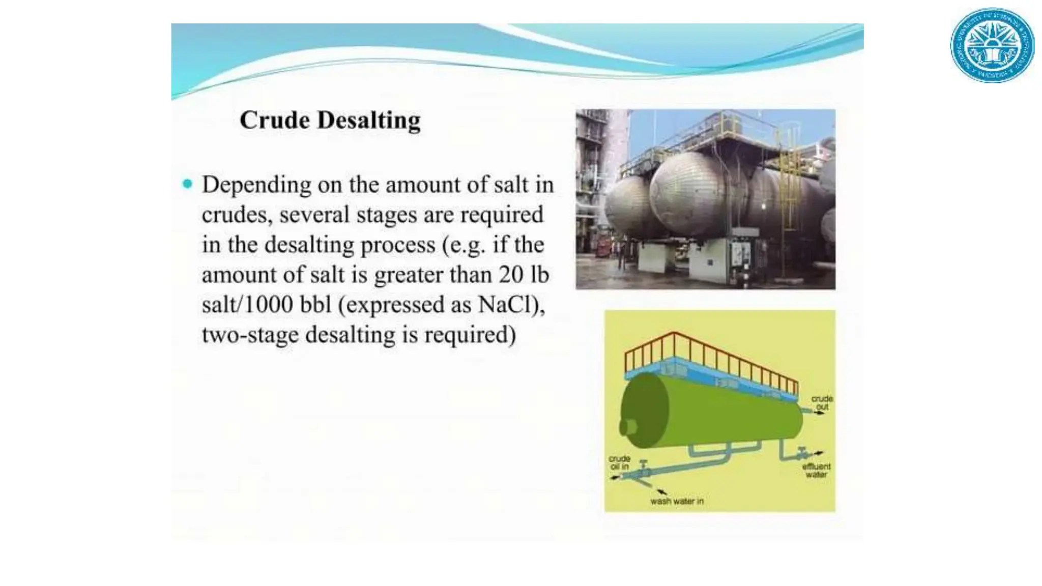 Refinery Process description and dipiction