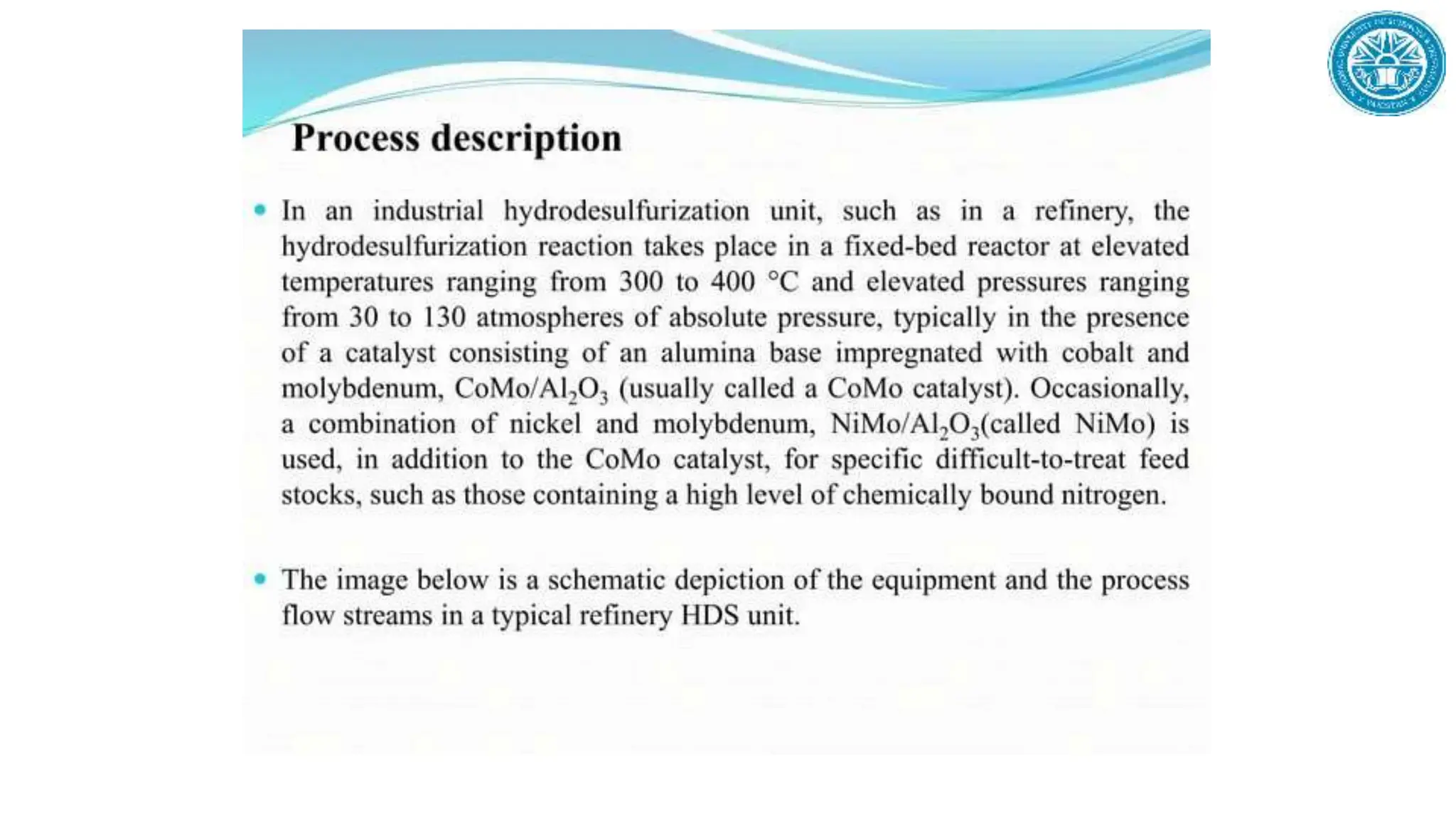 Refinery Process description and dipiction