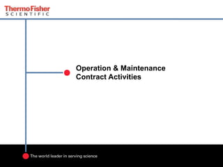 Operation & Maintenance Contract Activities 