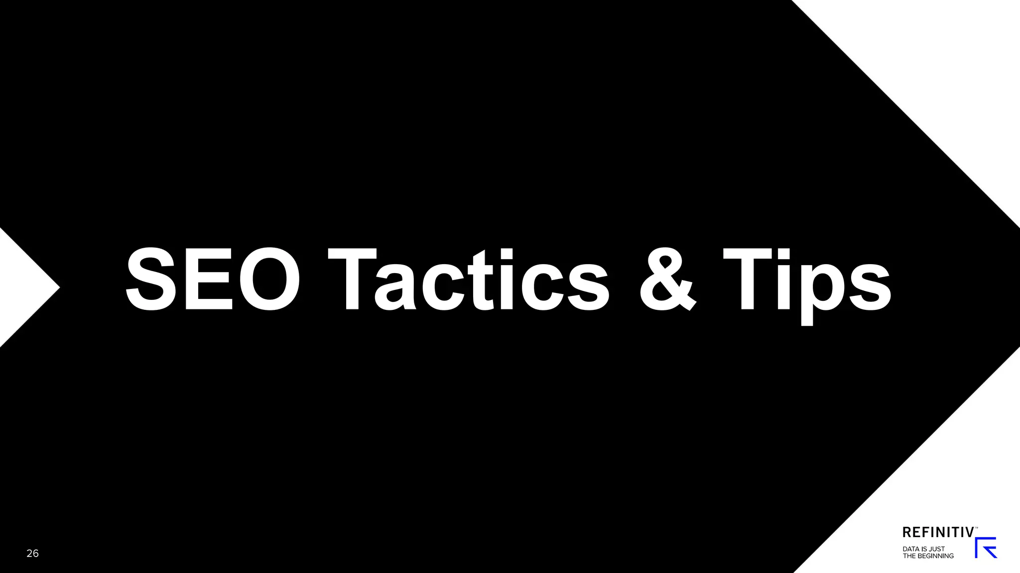 SEO Tactics & Tips
 