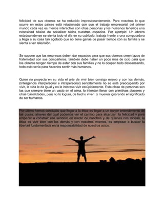 Reflexion de etica para amador