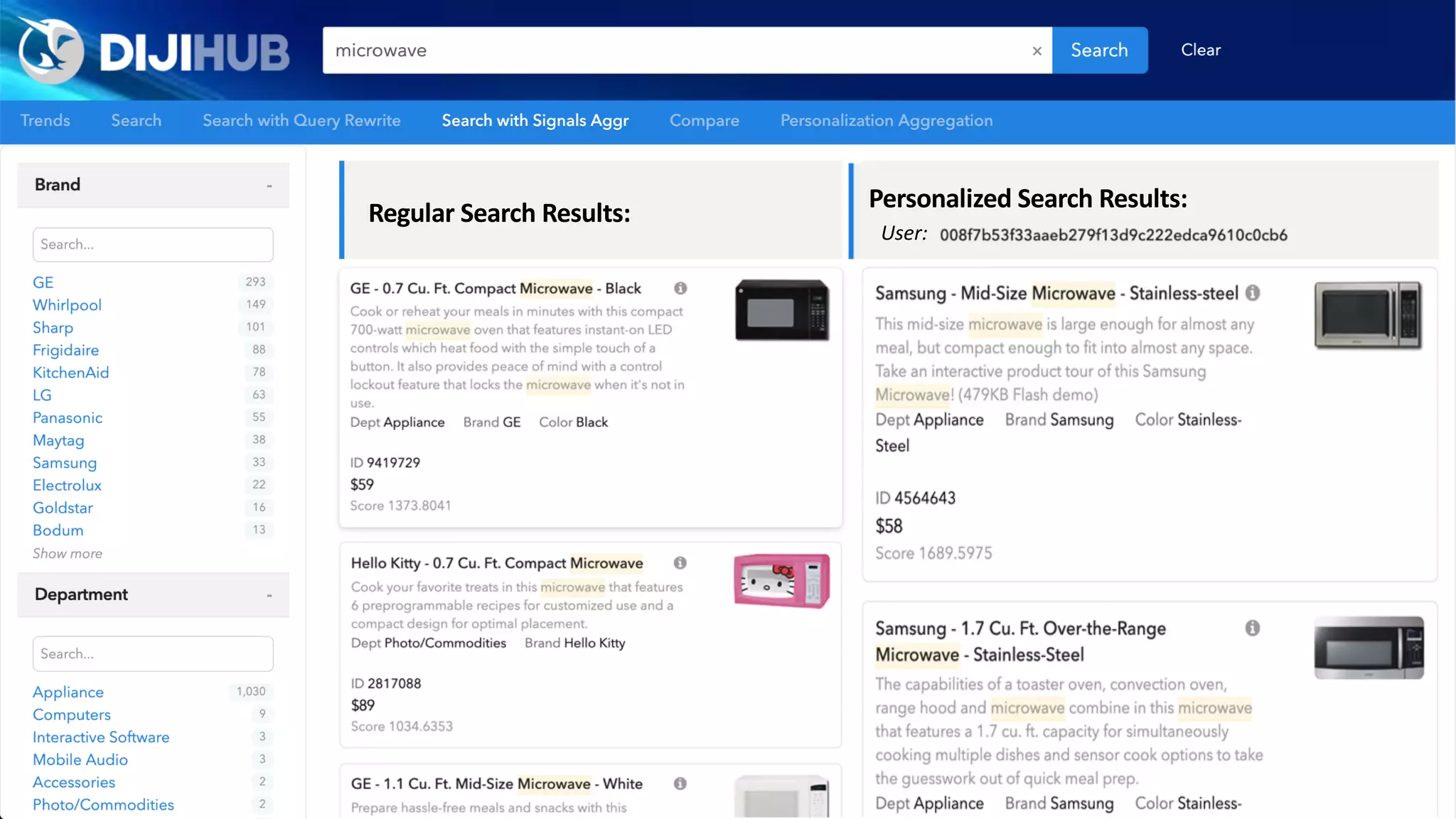Regular Search Results:
Personalized Search Results:
User:
 