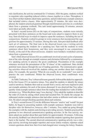 Reflecting on esl teacher beliefs and classroom practices a case study ...