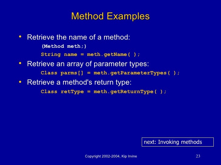 java reflection example java reflection example