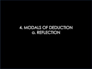 4 > MODALS OF DEDUCTION: REFLECTION