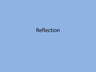 Reflection 
 