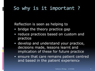 Reflection Forfuture Practice Reflection & Reflective Writing | PPTX