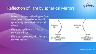 Reflecting Inward Details about Laws of Reflection & Refraction.pptx