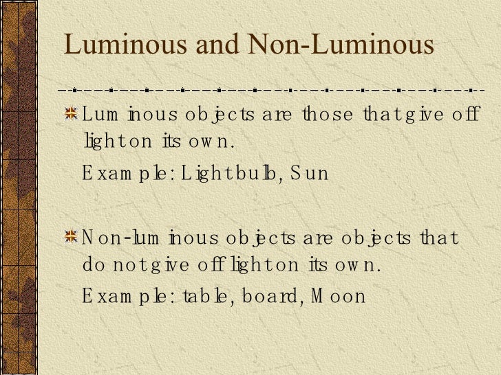 illuminous. or luminous meaning