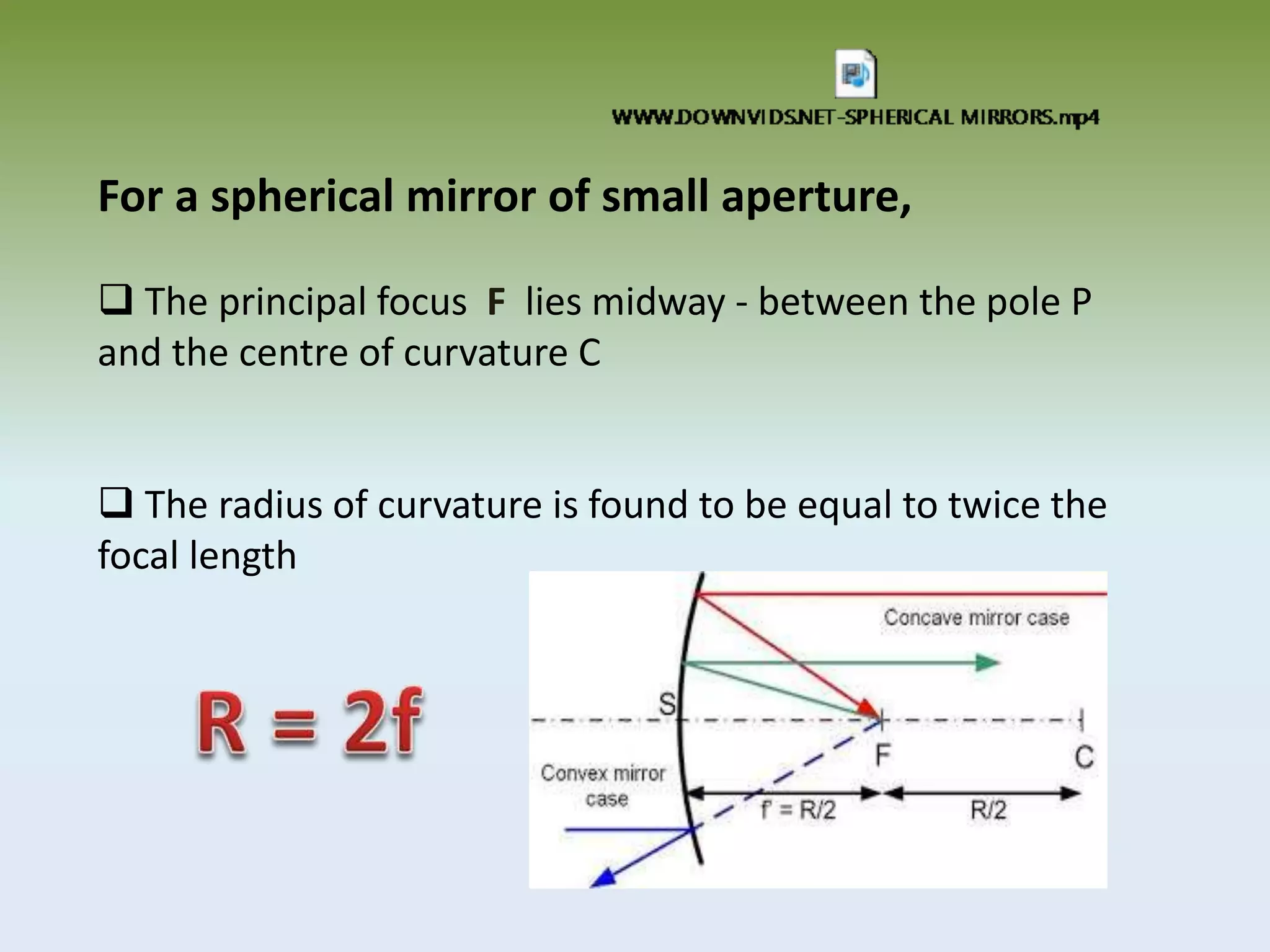 Reflection of light in spherical mirror | PPTX