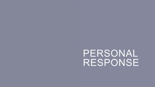 PERSONAL
RESPONSE
 