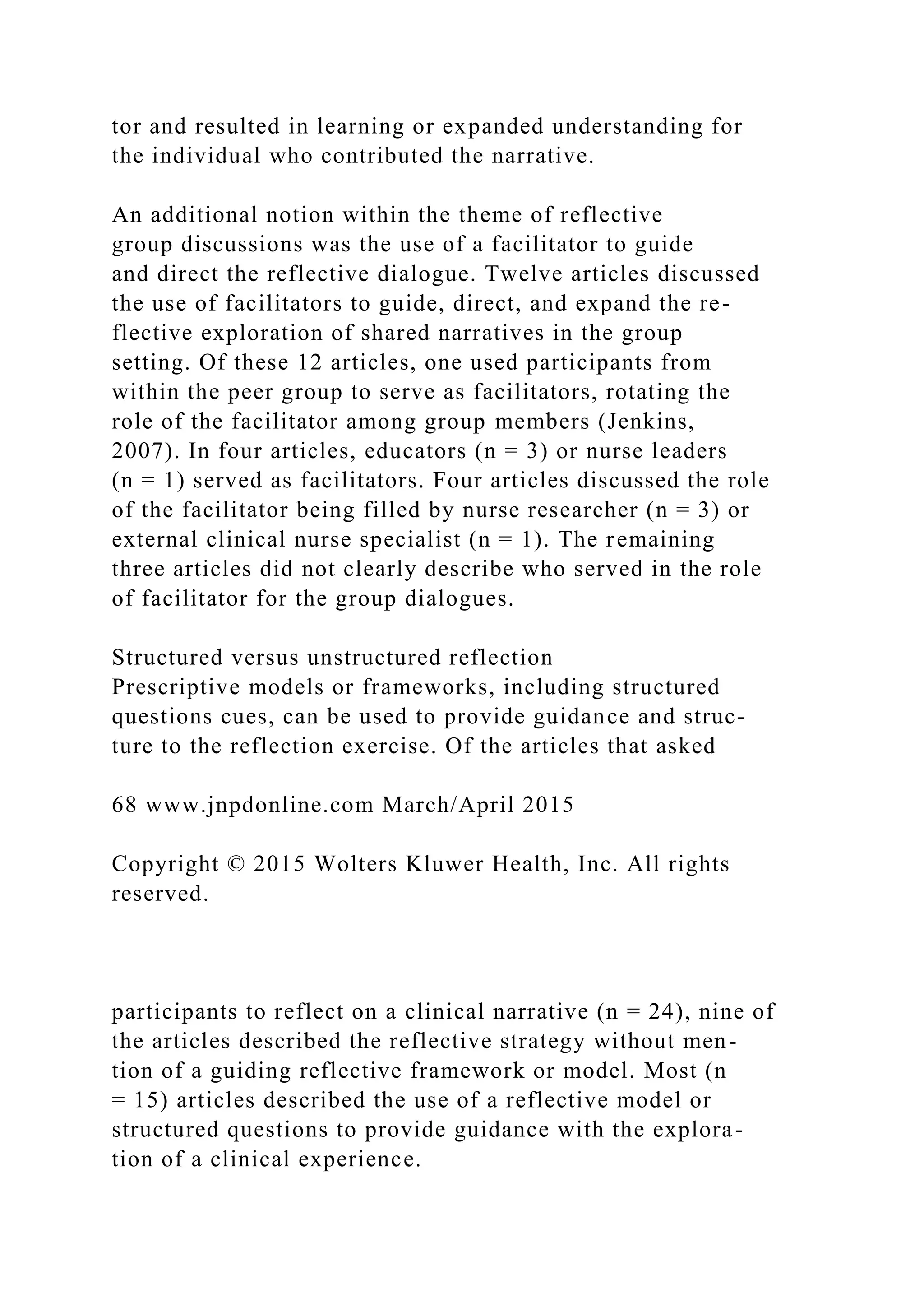 Reflection as an Educational Strategyin Nursing Professional.docx