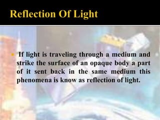 Reflection of light | PPTX
