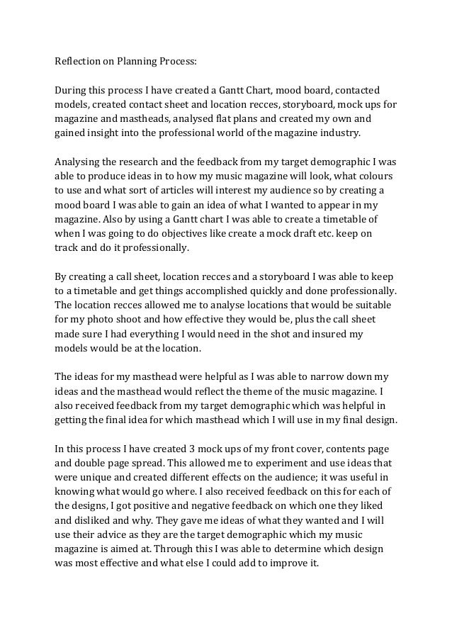 Reflection On Planning reflection-on-planning