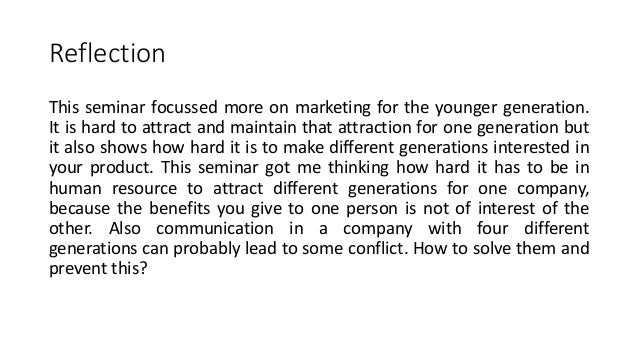 A Personal Reflection on the Seminar - New School of Northern Virginia example of reflection paper about seminar