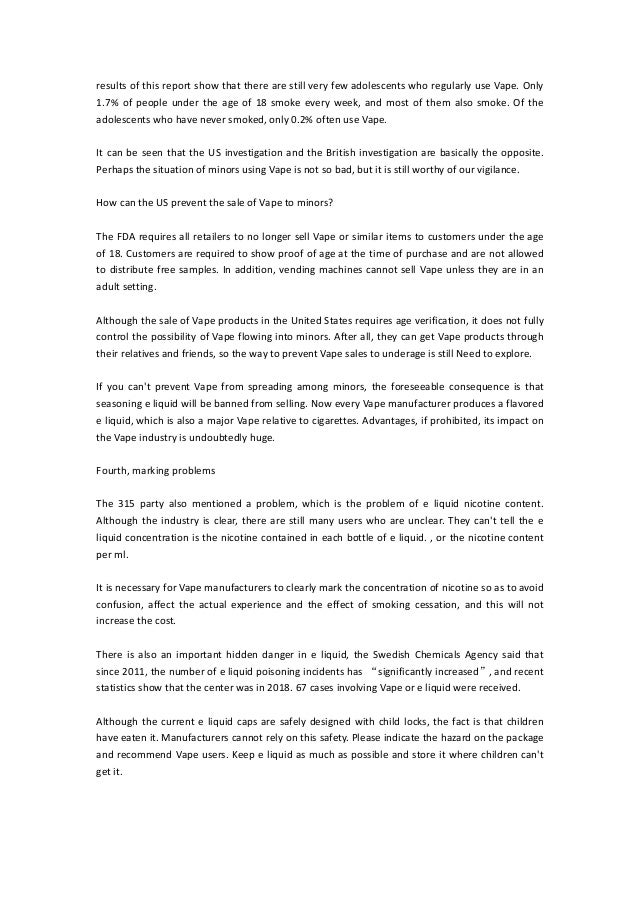 Reflection On The Current Vape Industry
