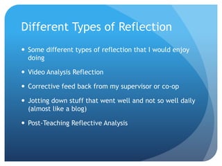 Reflection presentation | PPTX