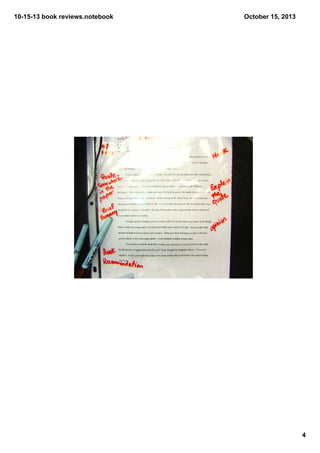 10­15­13 book reviews.notebook

October 15, 2013

4

 