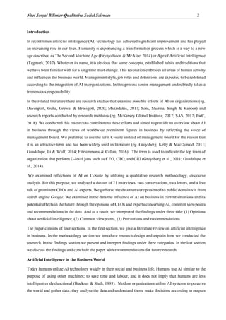 Reflections of AI on C-suite | PDF