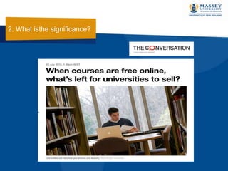 2. What isthe significance?
 