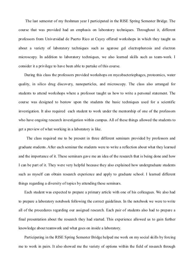 Critical reflection essay example image