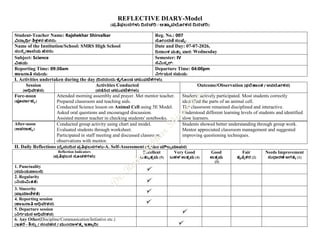 Reflective Diary Model: Enhancing Science Teaching with 5E ...
