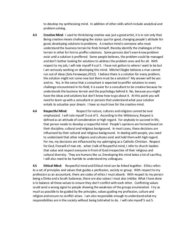 A reflective essay picture