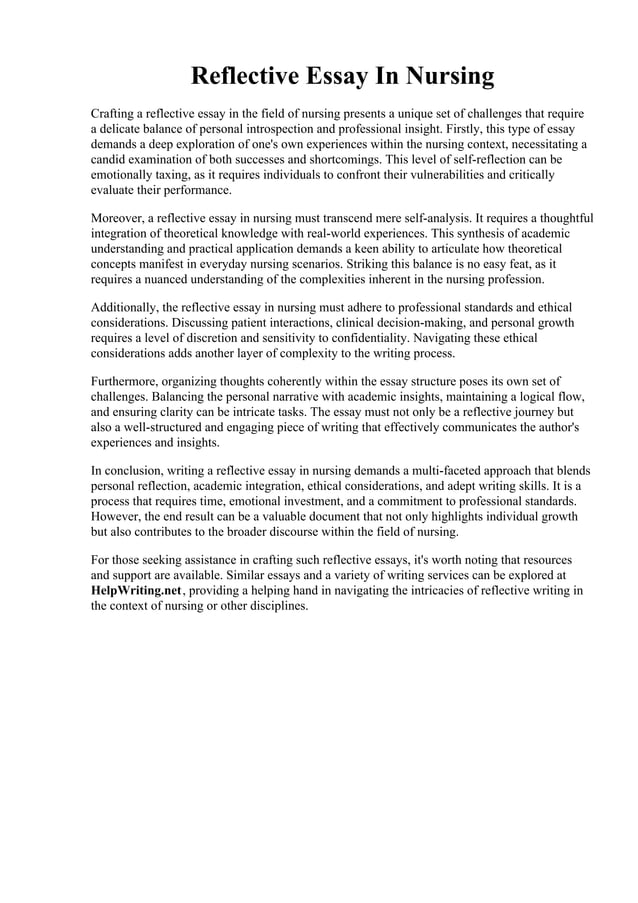 Reflective Essay In Nursing PDF reflective-essay-in-nursing-pdf
