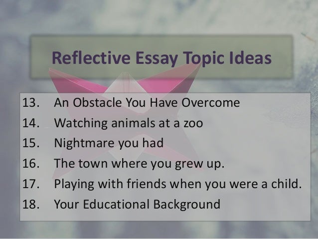 Dissertation reflective statement