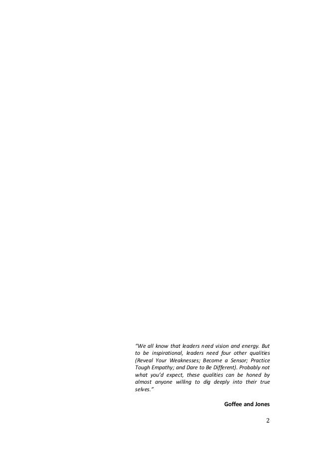 Reflective leadership essay