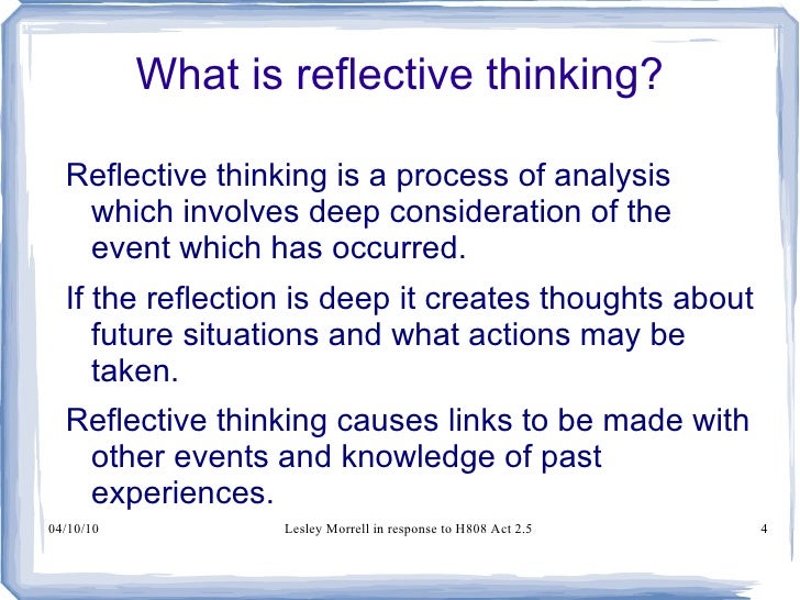 What is a reflective essay