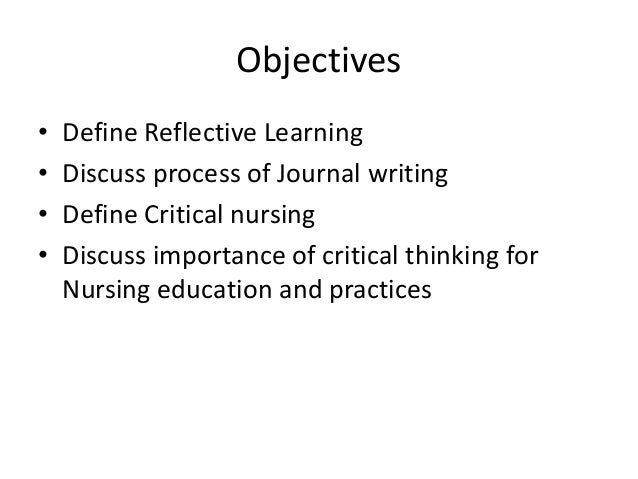 Definition of critical thinking in the nursing field