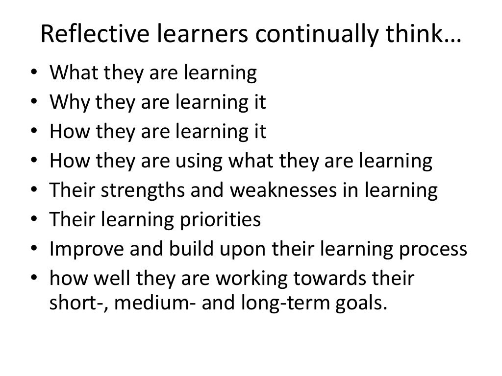 Reflective thinking skills image