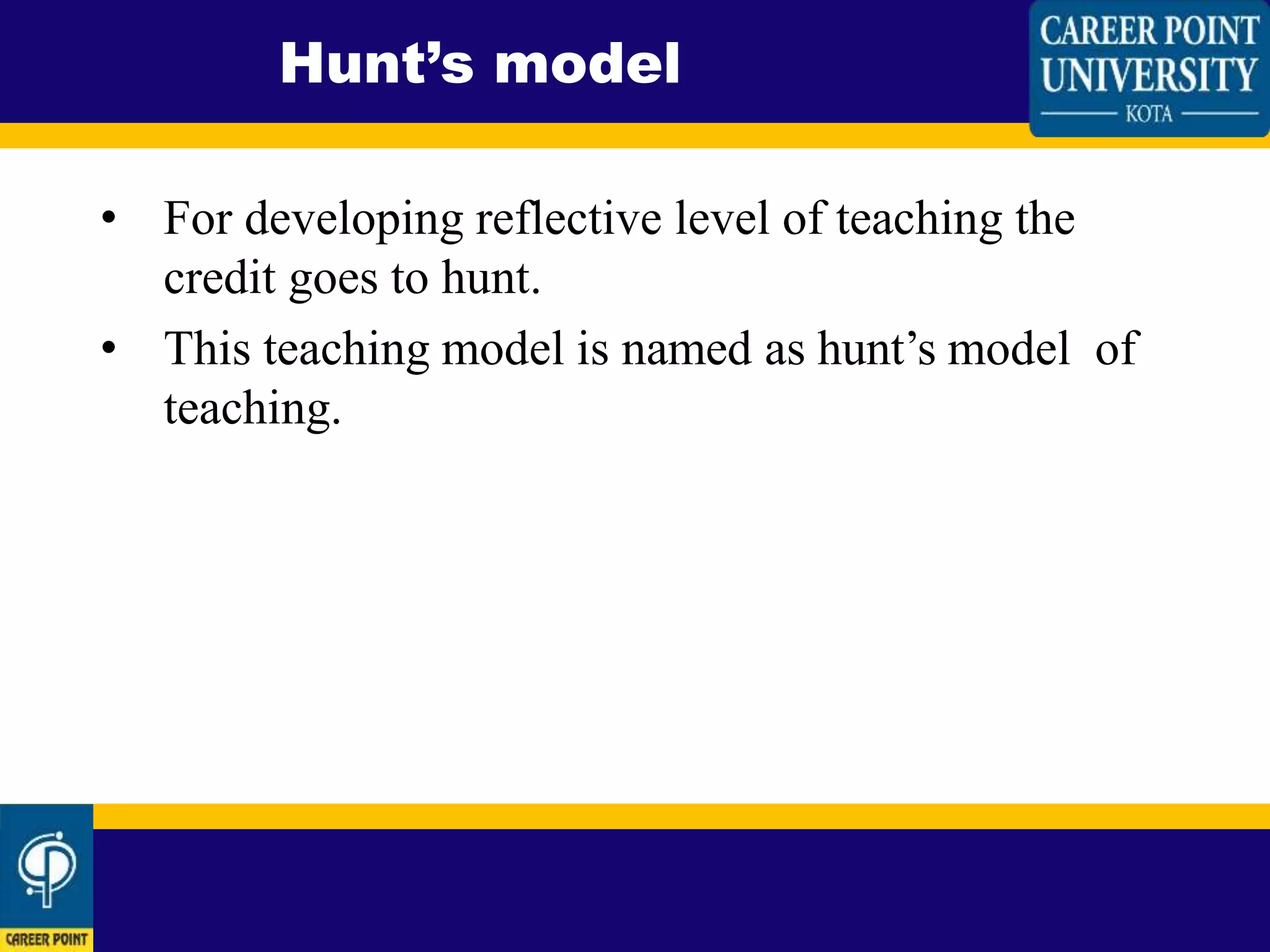 Reflective level of teaching | PPTX