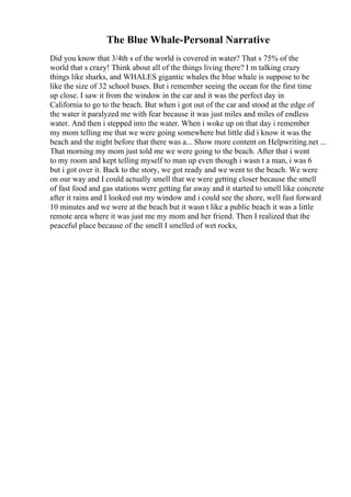 Reflective Narrative Essay Examples | PDF