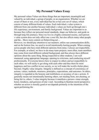 Reflective Narrative Essay Examples | PDF