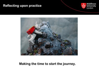 Reflecting upon practice
Making the time to start the journey.
 