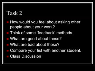 Writing for 5 minutesI am going to plan and run a whole unit of work with my Year 10 rugby group and I plan to plan a whole year’s work with four separate classes in Year 11.  On top of that there’s basketball, swimming, athletics and gymnastics; a lot of work.  I know that I will need to be up to speed before the year starts, so I will have to make some plans on how that will happen.  Picking groups and detailed plans are the key, as is not biting off more than I can manage.  This type of teaching is not simple and I must not try and do too much. Reflective Diary (3rd August 2006)