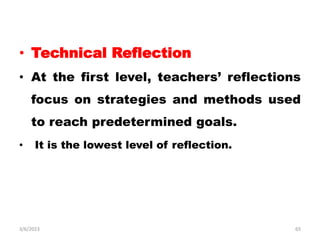 Refliction Tech Reflective Thinking and Reflective practice - Copy.ppt