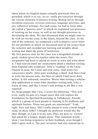 Reflective Writing and the Revision Process What Were You Thinkin.docx