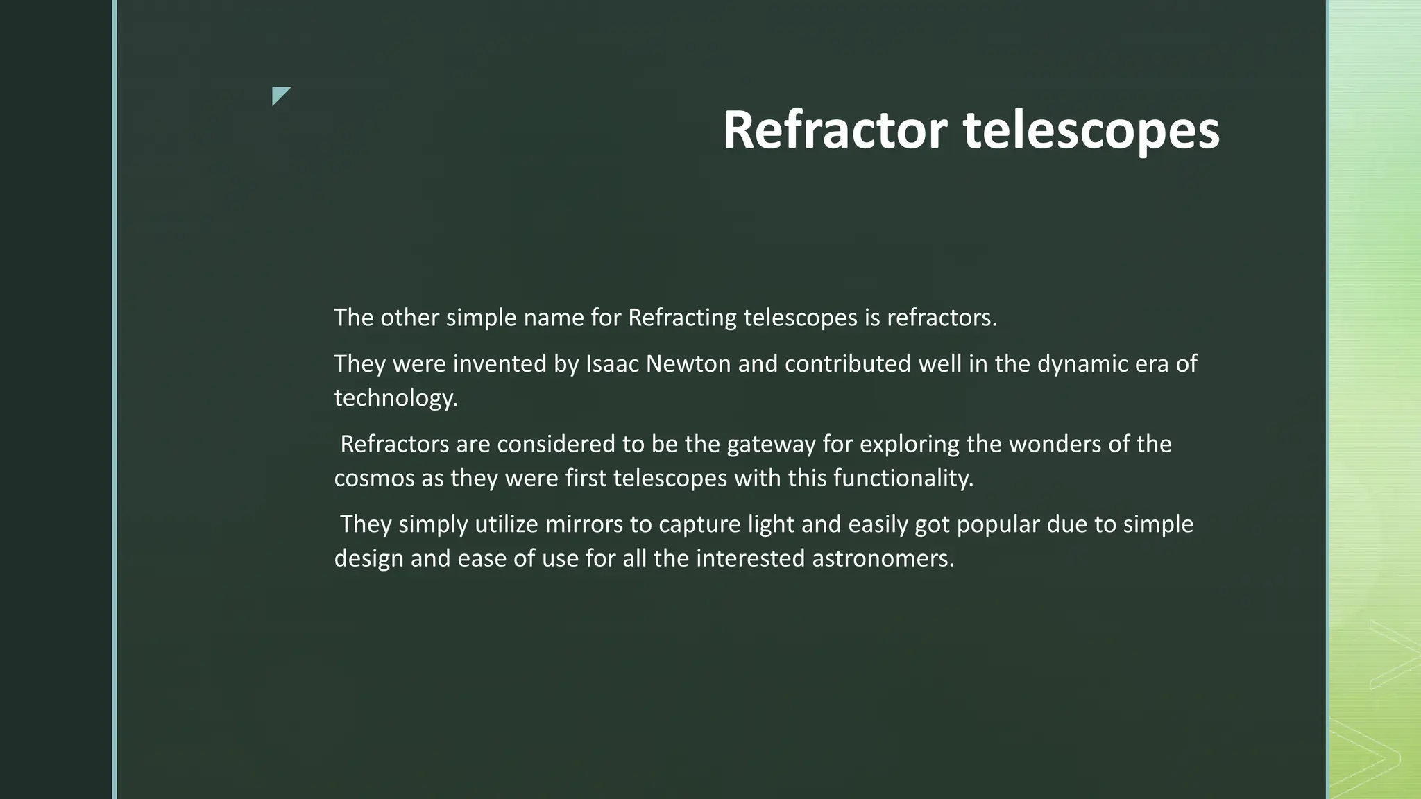 Reflector Vs Refractor Telescope ppt.pptx