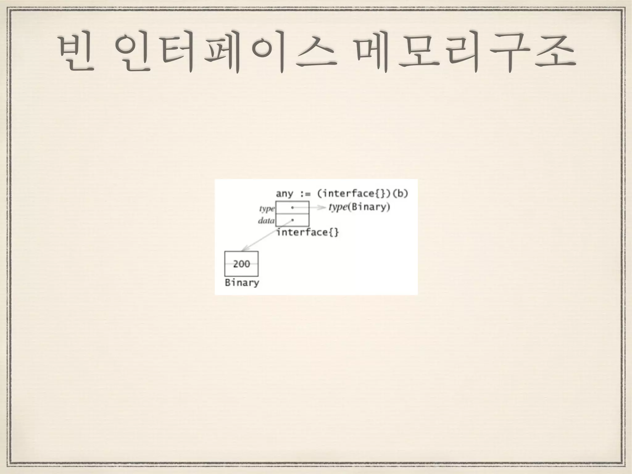 빈 인터페이스 메모리구조
 