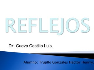 Alumno: Trujillo Gonzales Héctor Henrry.
Dr: Cueva Castillo Luis.
 