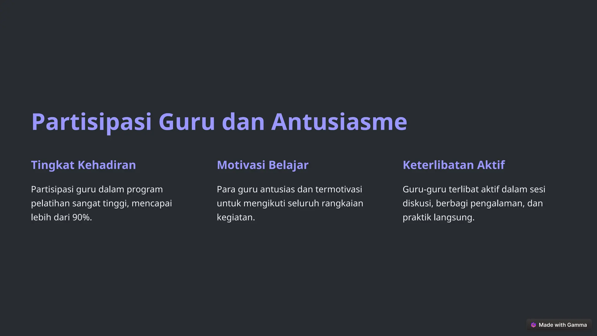 Pengembangan Kompetensi Guru Berbasis Tantangan