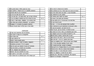 84 Ton grand amour s'élève jusqu'aux cieux
257 Ton souffle (= l’Esprit de vie, le Souffle créateur)
152 Trouver dans ma vie ta présence
154 Tu es là au cœur de nos vies
155 Tu es mon ami (= En beau matin, par un doux refrain)
60 Tu es toi-même la lumière qui luit au fond d'un lieu str. 3
158 Un ami (= Quel amour, Seigneur, tu as envers moi)
91 Une chose que je désire ardemment : je voudrais…
269 Voyageur (= Le monde m’a proposé sa gloire)
270 Voyez de quel amour le Père nous a tous aimés
CONFIANCE
2 A Dieu seul remettons tous nos besoins
173 C’est dans le calme et la tranquillité
174 C’est Jésus seul str. 1
176 Ce que j’aime en toi
21 Chante, chante peuple joyeux str. 1
101 Comme un phare (= Sans ta lumière, Seigneur)
4 Craindrais-je encore ? Il vit à jamais str. 3
26 Dans les jours qui viennent et quoi qu'il advienne
27 Dans tes mains, je remets ma vie entière
32 En toi, Seigneur mon espérance
34 Eternel, fais-moi connaître tes voies
36 Il le peut (= Lui le peut, Lui le veut)
37 J'ai besoin de ta confiance pour vivre chaque jour
38 J'ai choisi le chemin de la lumière
199 J’ai confiance en toi (= Parce que tu es venu sur terre)
248 J’ai tout remis entre tes mains : ce qui m’accable…
200 Je combattrai le bon combat
est Je connais aussi l’esprit du monde str. 3
41 Je laisse à tes pieds mes fardeaux
43 Je me confie en toi. Je sais que tu es mon Dieu
205 Je vous laisse la paix
115 Je sais … (= Je ne sais pourquoi dans sa grâce)
44 Je t'instruirai et je te montrerai la voie que tu dois…
31 Je veux me souvenir, me nourrir de toi str. 2
124 Jour de joie, jour de victoire, Il étend sa main
49 Le roseau et le lin (= Non, je n'éteindrai pas le lin)
51 Le Seigneur seul est ma lumière (d'après Ps. 27)
128 Marche dans la plaine, marche dans le vent !
227 Mon ancre et ma voile (= Dieu tu es ma force)
130 Mon seul abri, c'est toi, toujours mon cœur…
57 Nous ne craignons rien (= Dieu est pour nous refuge)
61 Oh ! C'est une grâce suprême d'avoir remis
62 Oh ! prends mon âme, prends-la Seigneur
231 Parce qu’il vit (= Puisque Jésus vit, je n’ai rien à craindre !)
233 Parole de vie (= Ma vie a besoin d’une lumière)
234 Père de cœur (= Tu me tiens par la main)
238 Pour toi, Seigneur, le chant de nos cœurs
139 Psaume 63 (= Mon âme te recherche, elle soupire)
141 Quand les montagnes s'éloigneraient
 