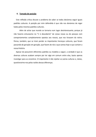 Reflexao critica -  baraka