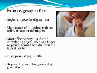 Neurological Examination: Neonatal and Infant Reflexes (NPT) Lecture 3 ...