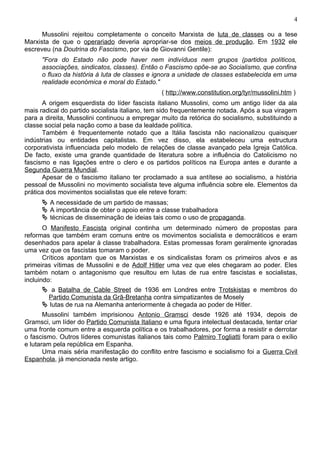 Reflexões Sobre O Fascismo