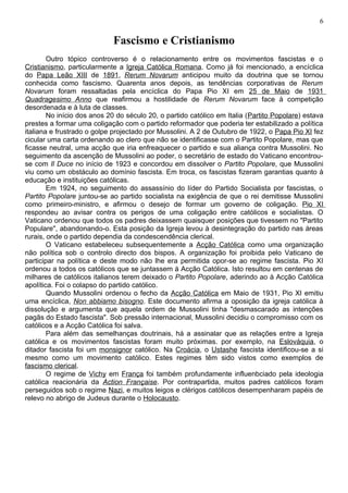 Reflexões Sobre O Fascismo