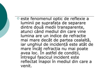 Reflexia Reflexia luminii | PPT